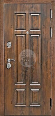 стальная дверь с замками на выбор и отделкой из белого винорита-ДВ-1243